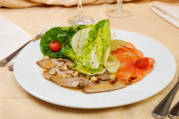 Ham with vegatebles