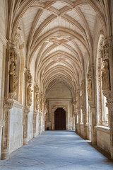 Fototapeta na wymiar Toledo - Gothic atrium Monasterio San Juan de los Reyes