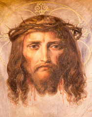 Fototapety  Wiedeń - Fresk Jezusa Chrystusa w kościele Altlerchenfelder