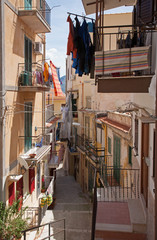 Monreale - typical italian mediterranean aisle