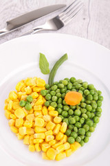 vegetables heart shape