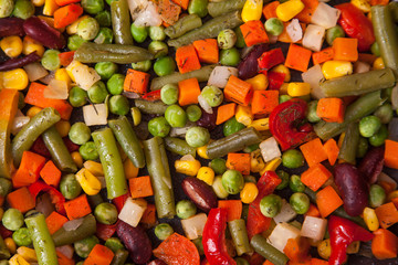 Texture of tasty fresh vegetables