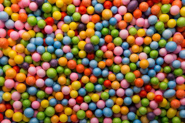 Small colored balls.