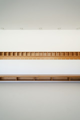 new architecture, interior, modern school, locker room