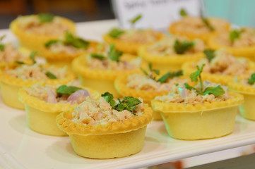 tuna and vegetable tart