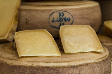 Italian organic Cheese at an Italian Farmer’s Market