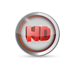 hd button symbol illustration design