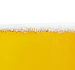 Papier Peint photo autocollant Bière chope avec de la bière en gros plan
