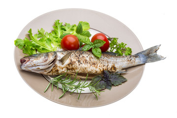 Roasted seabass