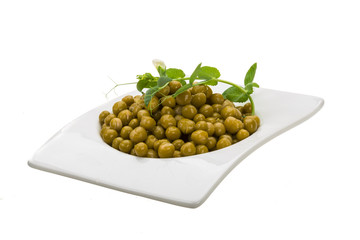 Marinated green peas