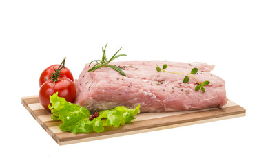 Raw pork meat