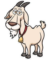 Vector illustration of Goat Cartoon