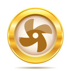 Golden shiny icon