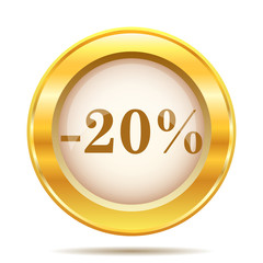 Golden shiny icon