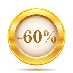 Golden shiny icon