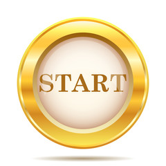 Golden shiny icon