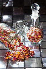Potpourri with dried rose petals