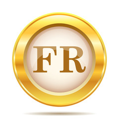 Golden shiny icon