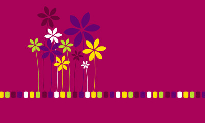 Vector beautiful floral background illustration