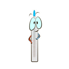 medical thermometer - colored cartoon illustration