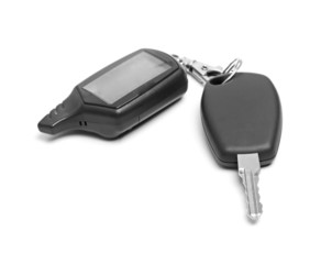 remote car key isolated on white background