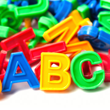 abc colorful letters