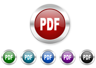 pdf icon set