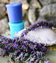 Küchenrückwand glas motiv Lavendel Provenzalische Spirituose, Lavendelduft