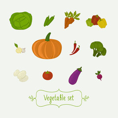 Vegetables Icons Set