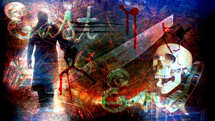 EAST END, LONDON. Rough, grunge background