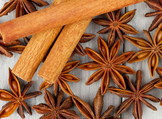 Anise stars & cinnamon