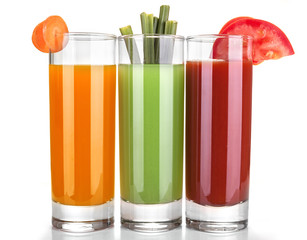 juice of carrots, celery and tomatoes