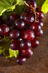 red grapes from local vineyards