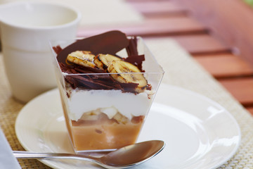 Desert on table