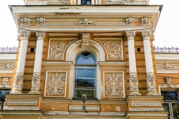 Obraz premium Facade of an old apartment building in Art Nouveau style in Kiev