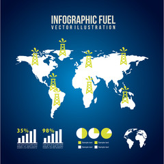 Obraz premium infographics fuel