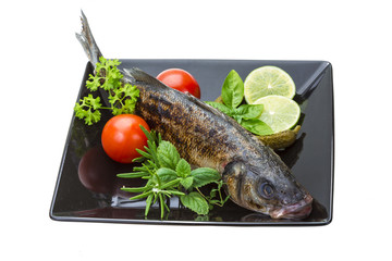 Roasted seabass