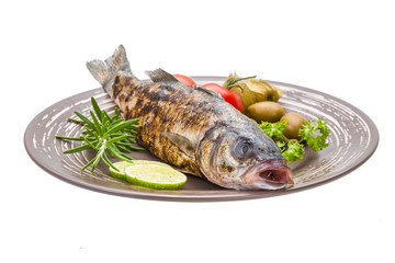 Roasted seabass