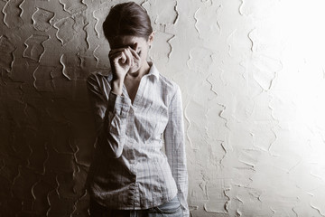 Crying woman