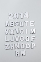Silver letters