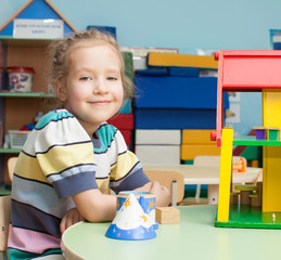 Child in kindergarten
