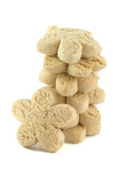 Traditional holiday homemade vanilla rock cookies