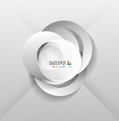Abstract paper circles design