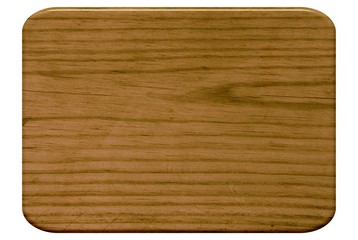 Freigestelltes Holzbrettchen