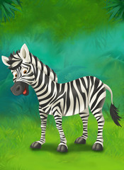 Cartoon tropical or safari  - illustration