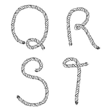 Ropes lettering