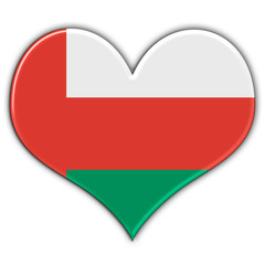 Coração com a bandeira de Omã