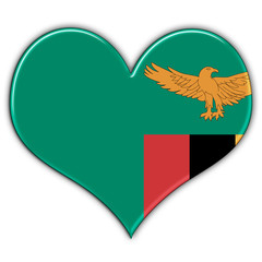 Coração com a bandeira da Zâmbia