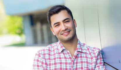 Portrait of a smiling young man