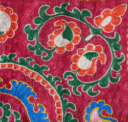 Part of traditional uzbek embroidery pattern - 54808061